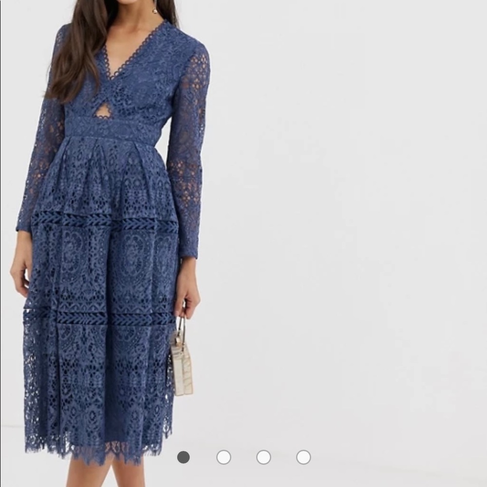 ASOS Lace long Sleeve Dress